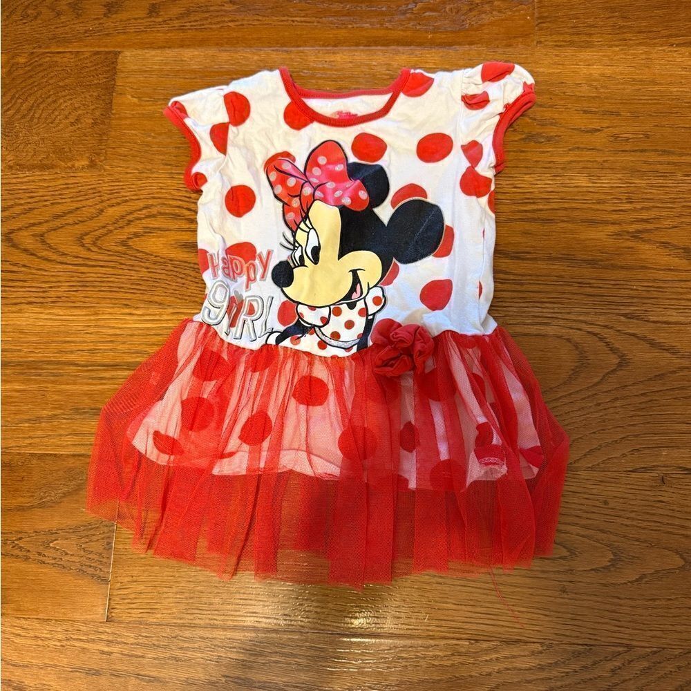 Minnie Mouse size 2T Happy Girl dress